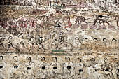 Bagan Myanmar. Paintings of the circumambulatory corridor of the Sulamani temple. 